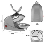 Electric Ice Crushing Machine with Stainless Steel Bowl 1 Set - Image 4