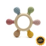 6 Multi color Finger Baby hand Teether - Image 4