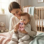Cute Cat Baby Teether Toy for Soothing Gums with Soft Chewable Surface for Infants - Image 3