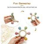 6 Multi color Finger Baby hand Teether - Image 5