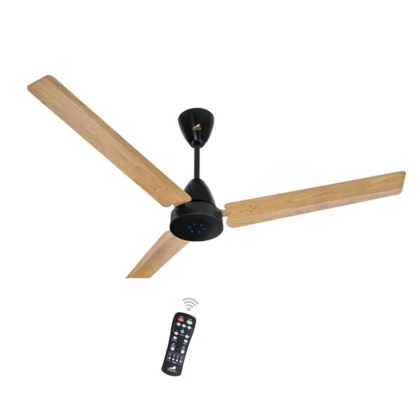 Zadap STROM 900mm High Speed BLDC Ceiling Fan with Remote(Light Wooden)