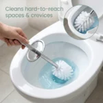 Premium Toilet Cleaning Brush with Holder Set (1 Pc) - Image 2