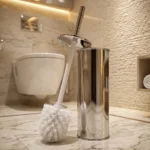 Premium Toilet Cleaning Brush with Holder Set (1 Pc) - Image 4