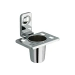 Premium Stainless Steel Wall Mounted Toothbrush Holder with Toothpaste Slot - Image 2