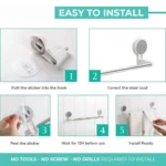 Self-Adhesive Towel Rod - (1 Pc) - Image 5
