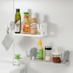 Elephant-Shaped Wall Shelf – No-Punch Mini Organizer for Kitchen & Bathroom - Image 6