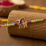 Lord Krishna with Cow Designer Rakhi (1 Pc)